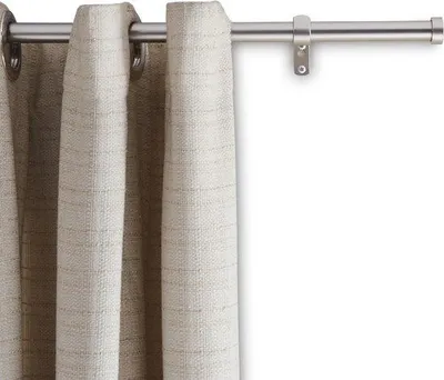 Produktbild von Unyqoos® ACAZA Ausziehbare Gardinenstange 240–360 cm – Teleskop-Gardinenstange aus Stahl, Silber, Ø19 mm, 10 kg Tragkraft, robust, einfache Montage