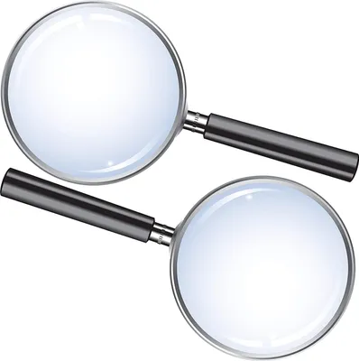 Produktbild von 2x große Leselupe Glas-Lupe, Ø 90 mm mit 3x Vergrößerung , Lesehilfe für Senioren und Schüler für Bücher Zeitung Landkarten Arbeit und Hobby
