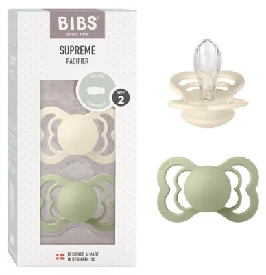 Zdjęcie produktu dla Bibs Supreme, Klasyczny smoczek dziecięcy, Symetryczny, Silikon, Chłopak, dziewczyna