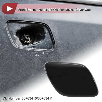 Produktbild von Front Right Side Bumper Headlight Washer Nozzle Cover Cap Nr.30763410/30763411 Bumper Trim Nozzle Cover Für Volvo XC60 2009-2013 Schwarz Kunststoff 1 Stück
