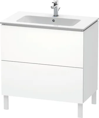 Produktbild von Waschtischunterbau L-CUBE 820x481x704mm weiß matt weiß matt