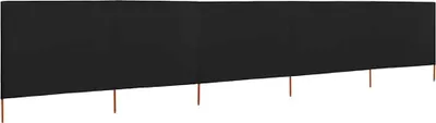 Obrázek produktu pro vidaXL 5-dílná větrná tkanina 600 x 80 cm černá