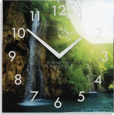 Immagine prodotto di Orologio da parete in vetro WASSERFALL