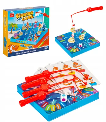 Produktbild von NORIMPEX Angelspiel mit Haken und Würfel für Kinder