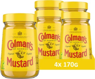 Produktbild von Colman's Original englischer Senf, English Mustard fein gemahlen (4 Stück (4 x 170g))
