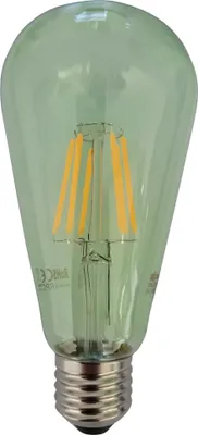 Produktbild von LED Glühlampe Glühbirne Filament E27 6W Ersatz für 60W 806lm 3000K 230V Grün