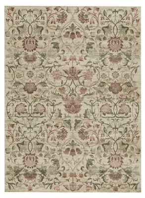 Produktbild von Blumen Teppich - Rosie Beige |  & Fußbodenheizung