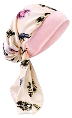 Produktbild von Chemotherapie-Kopfbedeckungen für Frauen, Kopftücher, Turbane, Kopftücher, Bandanas, Mützen, Kopfbedeckungen gegen Haarausfall, seidige muslimische Kopfbedeckungen