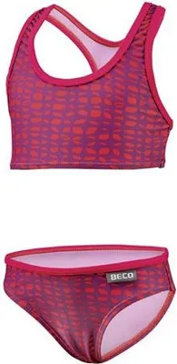 Produktbild von bikini Mädchen Polyamid / Elasthan rot/lila Größe 80