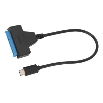 Kábel adaptéra SATA na typ C, kábel adaptéra SATA na USB 3.1 typu C, kábel adaptéra SATA na typ C pre 2,5-palcový HDD SSD, kábel adaptéra pevného disku, kábel konvertora pevného disku, konvertor adaptéra pevného disku