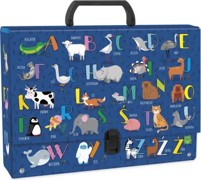 Image de Porte-documents avec poignée A4 4,5 cm Alphabet Derform