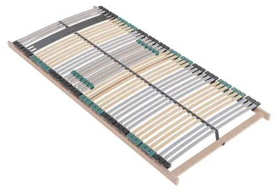 Produktbild von Lattenrost 80x200 PREMIUM STRONG extra stabiler Buchenholz-Rahmen, Lattenrost 80x200 extra stabil, festes Kopfteil, ergonomische 7 Zonen Lattenrost mit 42 verstärkten Leisten,  Germany, bis 200Kg belastbar