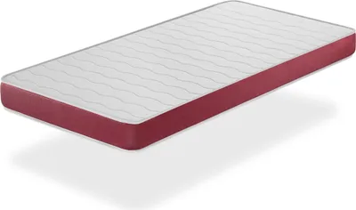 A mattress is shown floating against a white background.