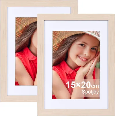 Obrázek produktu pro Spotjoy fotorámeček 15x20cm sada 2 dřevěných rámečků s paspartami
