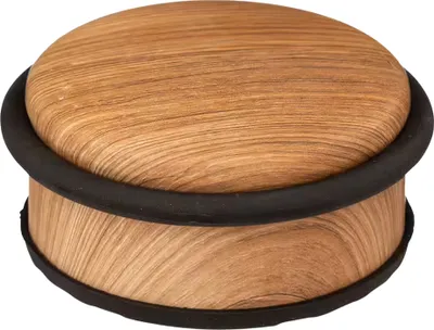 Produktbild von ALBA Türstopper Edelstahl-Oberfläche Holz-Optik rund
