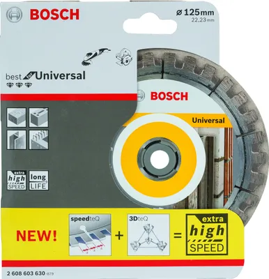 Produktbild von Bosch Diamanttrennscheibe Best for Universal 125mm 2608603630