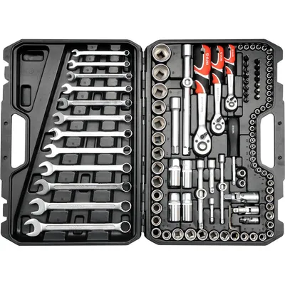 Obrázok produktu pre Yato Sada kľúčov 1/4" , 3/8" , 1/2" 111 Elem.  38831