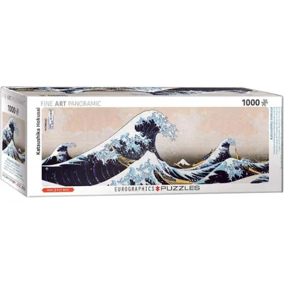 Produktbild von EUROGRAPHICS Panoramapuzzle Große Welle an der Küste von Kanagawa 1000 Teile