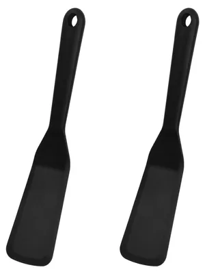 Produktbild von 2 Stücke Pfannenwender Silikon,Antihaft Silicone Spatula,Spatula Wende,Hitzebeständig Pfannkuchen Spatula,Omelett Spatel,Mini Espatula für Kochen Ei Burger Pizza Steak Omelette Crepes