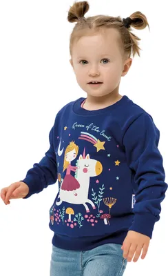 Produktbild von Mädchen-Sweatshirt Queen  - Navy - 110