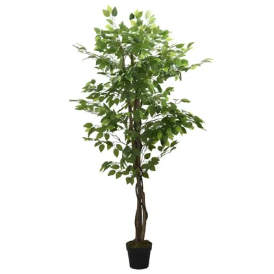 Image de Ficus artificiel 378 feuilles 80 cm vert