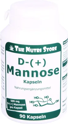 Produktbild von The Nutri Store D-Mannose 500 mg Kapseln, 90 St. Kapseln