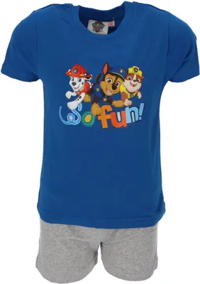 Produktbild von Paw Patrol Shortama - Maat 98/104 - Blauw