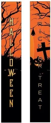 Productafbeelding van EUROPALMS Halloween-banner, spookhuis, set van 2, 30x180 cm (80164203)
