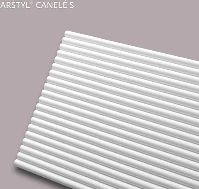 Produktbild von 3D Wandpaneel NMC CANELÉ S ARSTYL Noel Marquet Stuckleiste Zierelement Modernes Design weiß 2 m