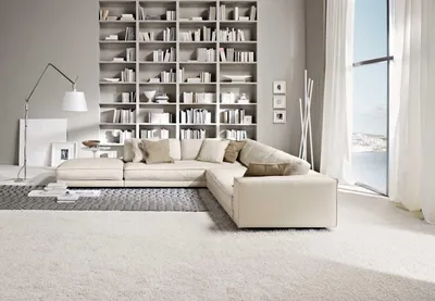 Produktbild von Wohnzimmer Ecksofa L-Form Modern Weiß Design Sofas Neu Ecksofa Polsterung Couch