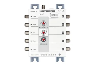 Produktbild von Kathrein VWS 2551, 1 Eingänge, 4 Ausgänge, 950 - 2150 MHz, 45 dB, 16 - 15 dB, IP30