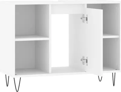 Produktbild von vidaXL Badschrank Weiß 80x33x60 cm Holzwerkstoff