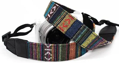 Produktbild von Kamera-Shouldergurt für DSLR-Kameras - Vintage-Design - Verstellbar - Bequem