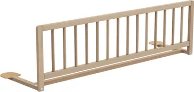 Produktbild von WEBABY - Kinderbettgitter 117 cm SIDO Rohes BuchenHolz | 117 x 34,5 x 31 cm | Grenzen fallen | 18 Monate bis 5 Jahre | Für Matratzenhöhe 10 bis 16 cm | Min. Matratzenlänge 175 cm