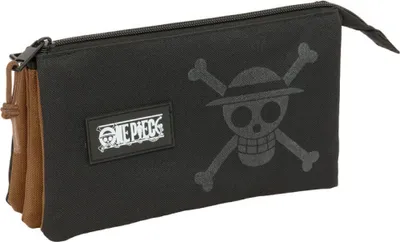 Produktbild von Safta One Piece 22x12x3 Cm Triple Mäppchen Schwarz Mann Schwarz One Size