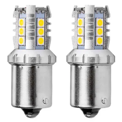 Immagine prodotto di Lampadine LED auto P21W BA15S 1156 16SMD 12V/24V CANBUS Bianco AMIO