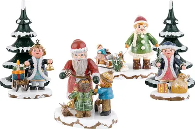 Produktbild von Bescherung der Winterkinder mit dem Weihnachtsmann (Hubrig) von Hubrig Volkskunst