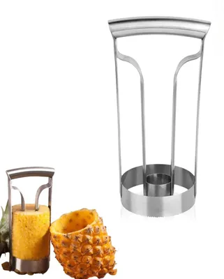 Produktbild von Ananas-Schneider und Entkerner - Edelstahl-Werkzeug zum Schälen und Entkernen von Ananas