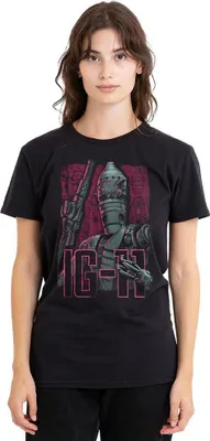 Obrázok produktu pre Star Wars: The Mandalorian – tričko „Ig11“ pre ženy TV30182 (XL) (čierne)