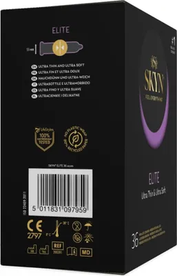 Zdjęcie produktu dla SKYN Elite 36 szt. prezerwatywy ultra cienkie nielateksowe wilgotne