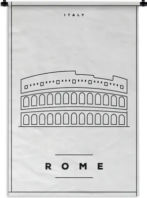 Produktbild von MuchoWow® Wandteppich Wandbehang Rom - Italien - Kolosseum 90x135 cm Tapisserie Dekoration Wandtuch - Baumwolle - Wandskulptur