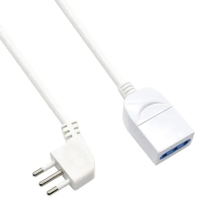 Obrázok produktu pre Ewent EW3800, 3 m, Vnútorný, Typ L, Typ L, 0,75 mm², Biela