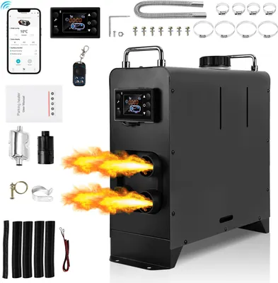 Produktbild von Izrielar 8KW 12/24V Diesel Standheizung Air Heater SUV LCD PKW LKW VAN Dieselluftheizung