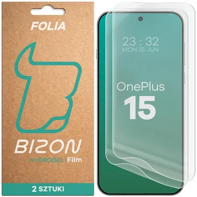 Produktbild von 2x Hydrogel Folie für den Bildschirm für OnePlus 15, Bizon Film Hydrogel Front Duo