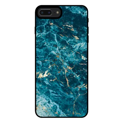 Immagine prodotto di Smartphonica Custodia per iPhone 7/8 Plus con stampa in marmo - Custodia posteriore in TPU con design in marmo - Blu