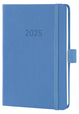 Produktbild von SIGEL C2569 Wochenkalender Conceptum 2025 - ca. A6 - blau - Hardcover - 2 Seiten = 1 Woche - 176 S. - PEFC-