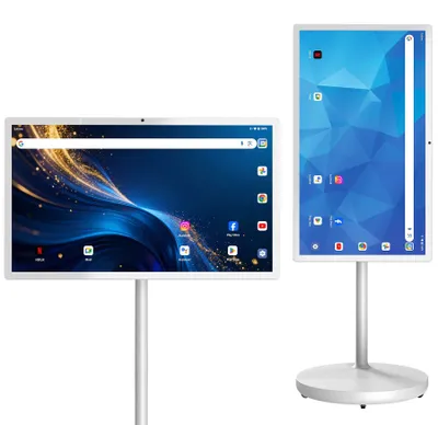 Produktbild von ZELURXX 32 Zoll mobiler Smart-Bildschirm Touchscreen Full HD, Screen Mirroring, 16 MP Kamera, höhenverstellbar, drehbar
