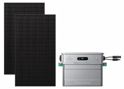 Produktbild von Zendure SolarFlow 800 Pro 2 Balkonkraftwerk 910W inkl. 2×455W Solarpanels  KI-Management