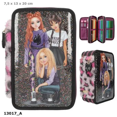 Immagine prodotto di TOPModel Astuccio a 3 scomparti REBEL KITTY