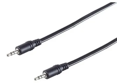 Immagine prodotto di S-Conn 0,5m 3,5mm, 3,5mm, maschio, 3,5mm, maschio, 0,5 m, nero